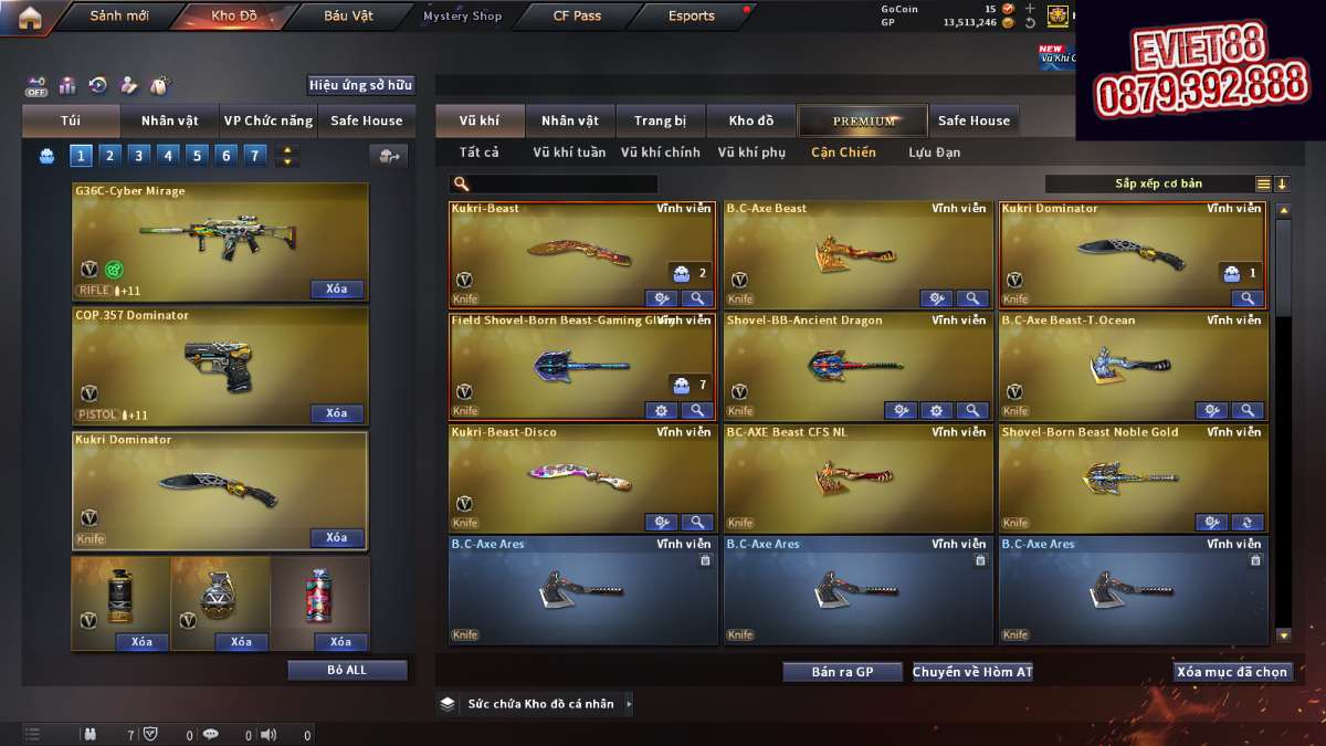 shop acc cf uy tin gia re